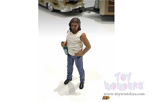 American Diorama Figurine - Campers Figure 3 (1/18 scale, White/Blue) 76336