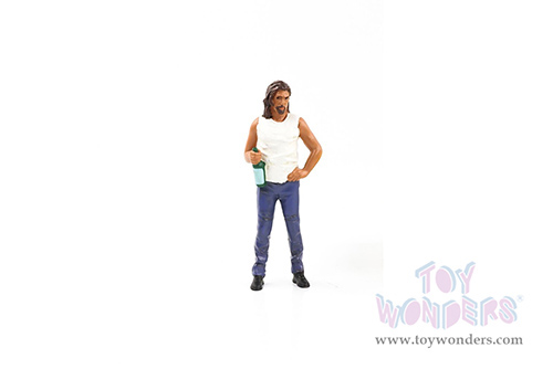 American Diorama Figurine - Campers Figure 3 (1/18 scale, White/Blue) 76336