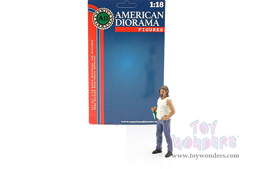 American Diorama Figurine - Campers Figure 3 (1/18 scale, White/Blue) 76336