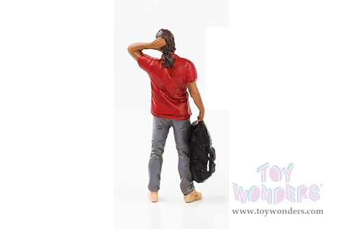 American Diorama Figurine - Campers Figure 4 (1/18 scale, White/Blue) 76337