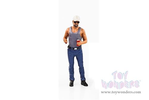 American Diorama Figurine - Campers Figure 5 (1/18 scale, Gray/Blue) 76338