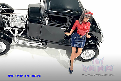 American Diorama Figurine - Pin-Up Girls | Betsy (1/24 scale, Red/Blue) 76440