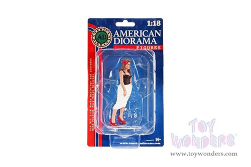 American Diorama Figurine - Pin-Up Girls | Suzy (1/18 scale, Black/White) 76345