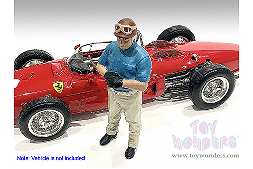 American Diorama Figurine - Racing Legends | The 50s Driver A (1/18 scale, Blue/Beige) 76347