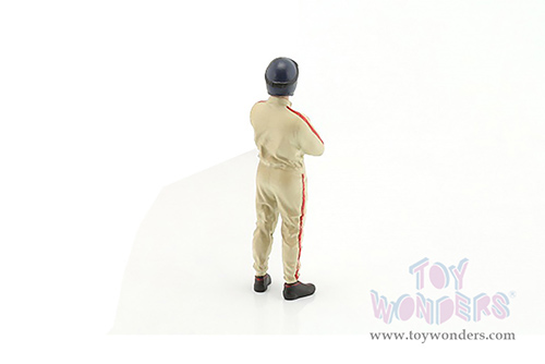 American Diorama Figurine - Racing Legends | The 60s Driver A (1/18 scale, Beige) 76349