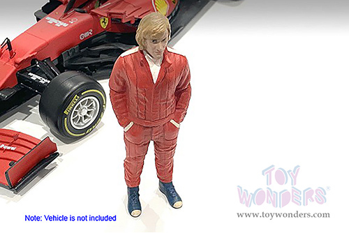 American Diorama Figurine - Racing Legends | The 70s Driver A (1/18 scale, Red) 76351