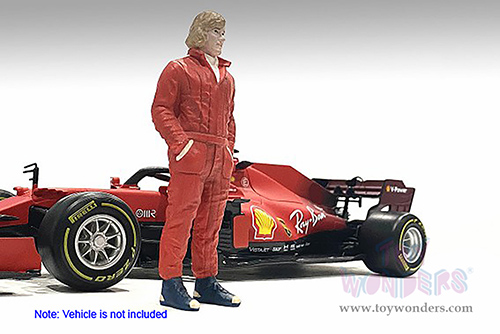 American Diorama Figurine - Racing Legends | The 70s Driver A (1/18 scale, Red) 76351