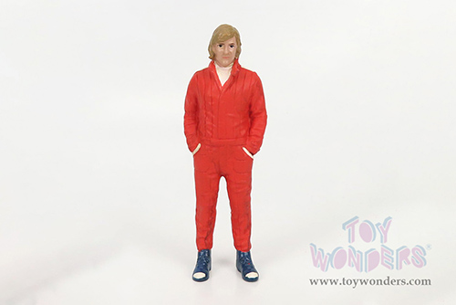 American Diorama Figurine - Racing Legends | The 70s Driver A (1/18 scale, Red) 76351