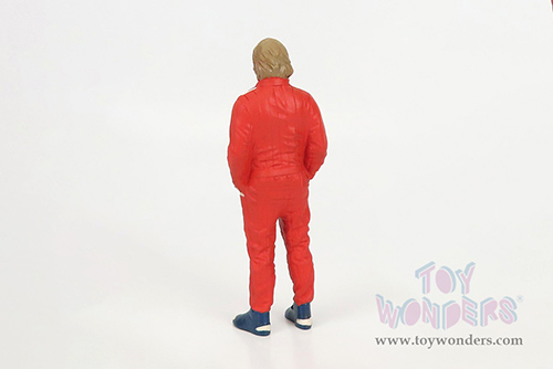 American Diorama Figurine - Racing Legends | The 70s Driver A (1/18 scale, Red) 76351