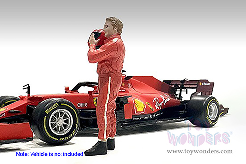 American Diorama Figurine - Racing Legends | The 70s Driver B (1/18 scale, Red) 76352