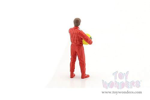 American Diorama Figurine - Racing Legends | The 80s Driver A (1/18 scale, Red) 76353