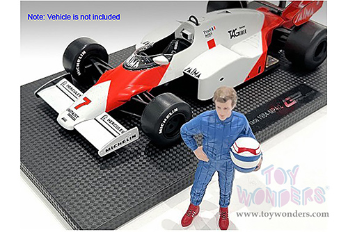 American Diorama Figurine - Racing Legends | The 80s Driver B (1/18 scale, Blue) 76354