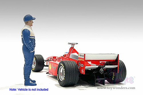 American Diorama Figurine - Racing Legends | The 90s Driver A (1/18 scale, Blue/White) 76355