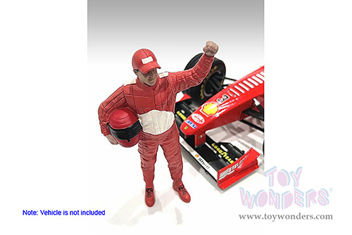 American Diorama Figurine - Racing Legends | The 90s Driver B (1/18 scale, Red/White) 76356