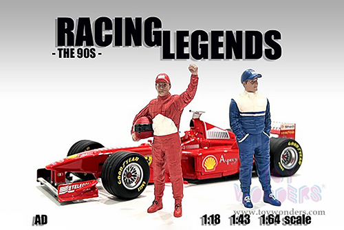 American Diorama Figurine - Racing Legends | The 90s Driver B (1/18 scale, Red/White) 76356