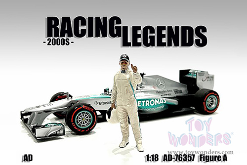 American Diorama Figurine - Racing Legends | The 2000s Driver A (1/18 scale, Cream) 76357