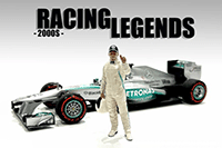 Show product details for American Diorama Figurine - Racing Legends | The 2000s Driver A (1/18 scale, Cream) 76357