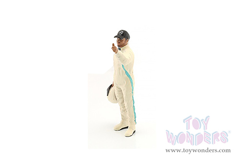 American Diorama Figurine - Racing Legends | The 2000s Driver A (1/18 scale, Cream) 76357