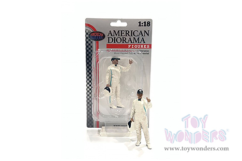 American Diorama Figurine - Racing Legends | The 2000s Driver A (1/18 scale, Cream) 76357