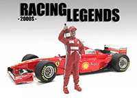 Show product details for American Diorama Figurine - Racing Legends | The 2000s Driver B (1/18 scale, Red) 76358