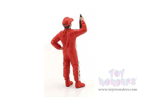 American Diorama Figurine - Racing Legends | The 2000s Driver B (1/18 scale, Red) 76358