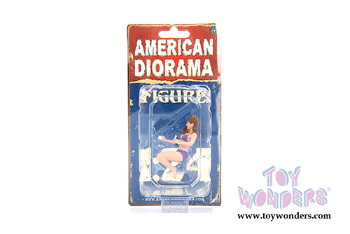 American Diorama Figurine - Bikini Car Wash Girl - Alisa (1/24 scale, Purple) 76365