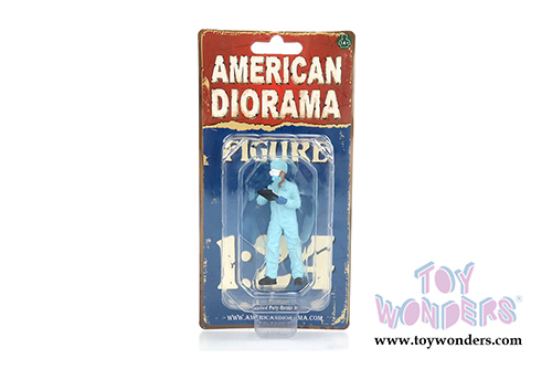 American Diorama Figurine - Hazmat Crew - Figure IV (1/24 scale, Light Blue) 76370