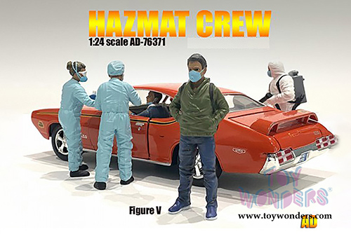 American Diorama Figurine - Hazmat Crew - Figure V (1/24 scale, Blue/Green) 76371