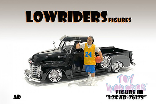 American Diorama Figurine - Lowriderz Figure III (1/24 scale, Yellow/Blue) 76375
