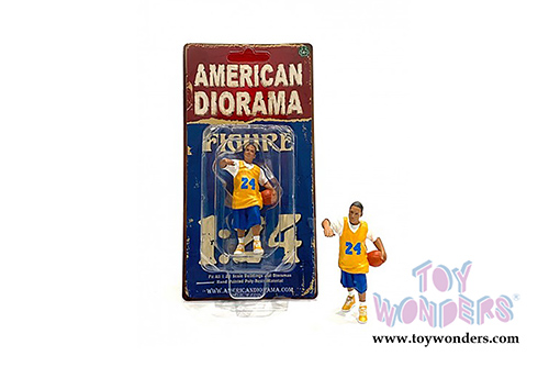 American Diorama Figurine - Lowriderz Figure III (1/24 scale, Yellow/Blue) 76375