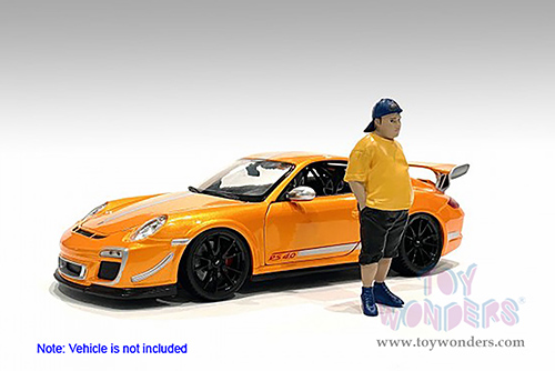 American Diorama Figurine - Car Meet 1 Figure II (1/24 scale, Yellow/Black) 76378