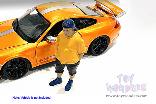 American Diorama Figurine - Car Meet 1 Figure II (1/24 scale, Yellow/Black) 76378