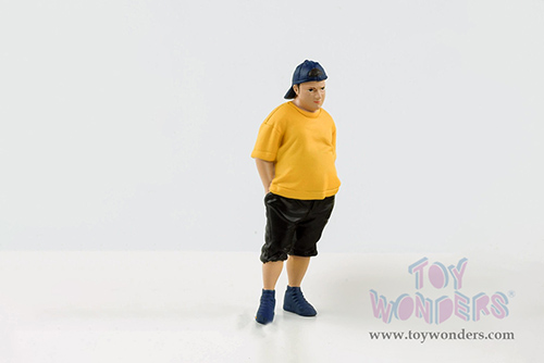 American Diorama Figurine - Car Meet 1 Figure II (1/24 scale, Yellow/Black) 76378