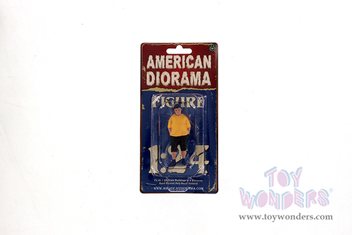 American Diorama Figurine - Car Meet 1 Figure II (1/24 scale, Yellow/Black) 76378