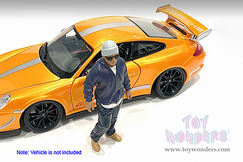 American Diorama Figurine - Car Meet 1 Figure IV (1/24 scale, Blue) 76380