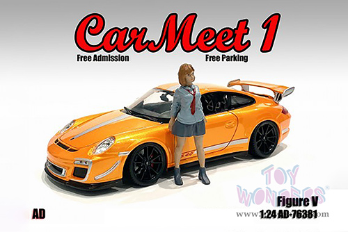 American Diorama Figurine - Car Meet 1 Figure V (1/24 scale, Gray) 76381
