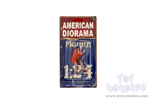 American Diorama Figurine - Race Day 1 Figure III (1/24 scale, Orange/Light Gray) 76385