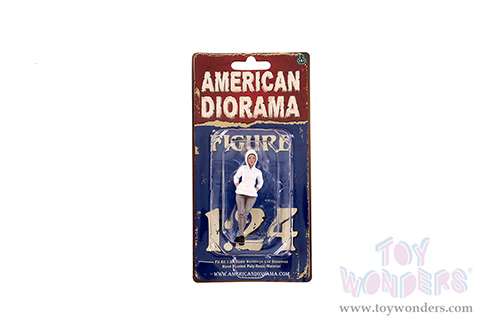 American Diorama Figurine - Car Meet 2 Figure I (1/24 scale, White/Beige) 76389