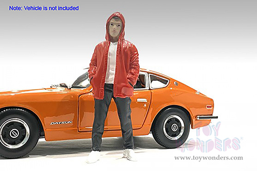 American Diorama Figurine - Car Meet 2 Figure IV (1/24 scale, Red/Black) 76392