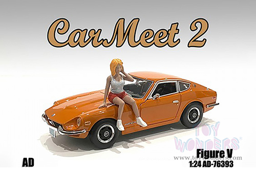 American Diorama Figurine - Car Meet 2 Figure V (1/24 scale, White/Red) 76393