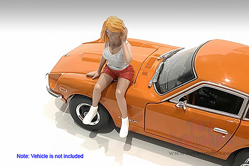 American Diorama Figurine - Car Meet 2 Figure V (1/24 scale, White/Red) 76393