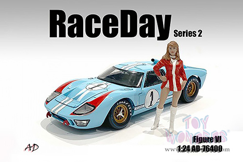 American Diorama Figurine - Race Day 2 Figure VI (1/24 scale, Red/White) 76400