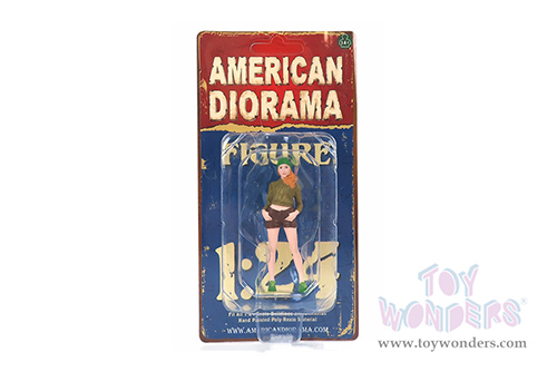 American Diorama Figurine - Girls Night Out - Kate (1/24  scale, Green/Brown) 76402