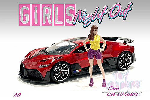 American Diorama Figurine - Girls Night Out - Cara (1/24  scale, Yellow/Purple) 76403