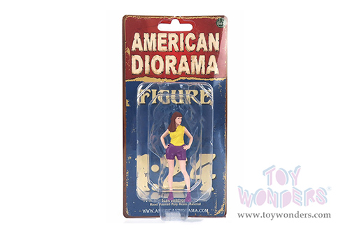 American Diorama Figurine - Girls Night Out - Cara (1/24  scale, Yellow/Purple) 76403