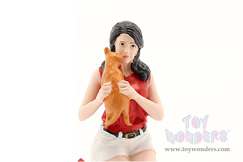 American Diorama Figurine - Girls Night Out - Gigi (1/24  scale, Red/White) 76404