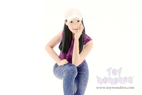 American Diorama Figurine - Girls Night Out - Kris (1/24  scale, Purple/Blue) 76405