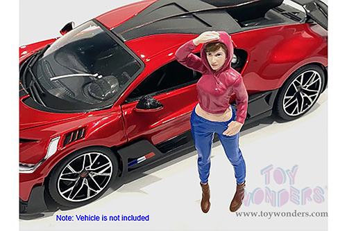 American Diorama Figurine - Girls Night Out - Jessie (1/24  scale, Hot Pink/Blue) 76406