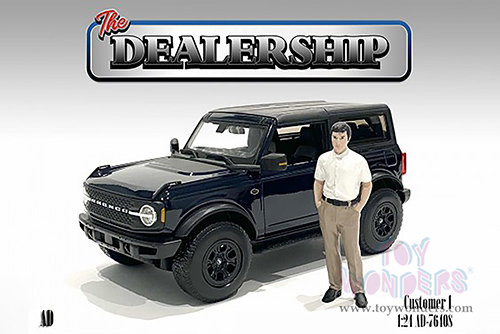 American Diorama Figurine - The Dealership - Customer I (1/24  scale, white/Beige) 76408