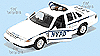 Showcasts - Ford Crown Victoria NYPD Police (1998, 1:24, White) 76411D Motor Max diecast 1/24 scale collector model cars